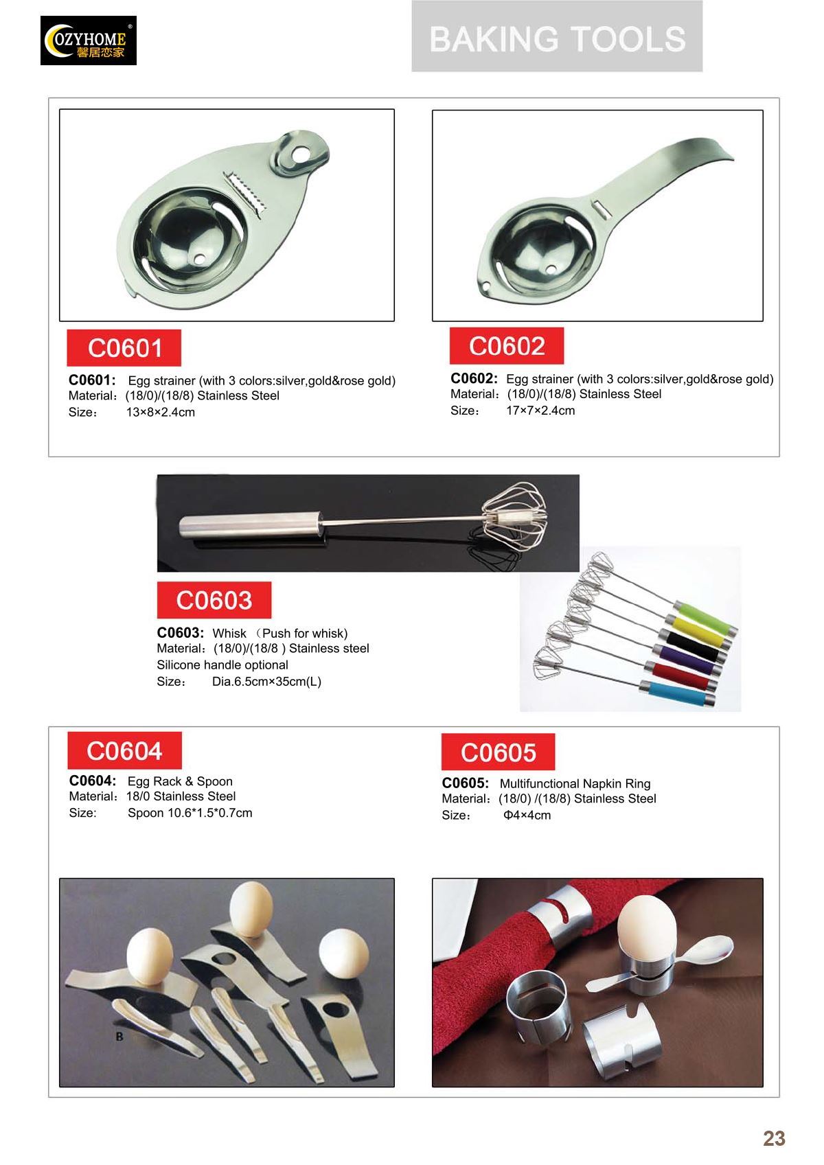 Kitchen Tools & Utensils Page: YT23
