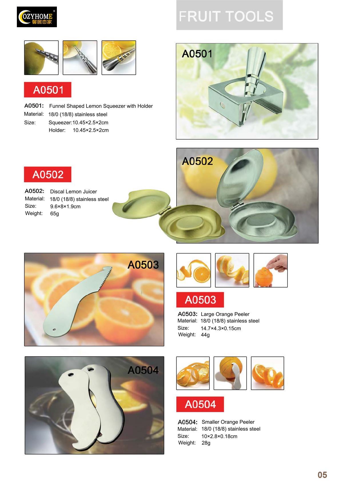 Kitchen Tools & Utensils Page: YT05