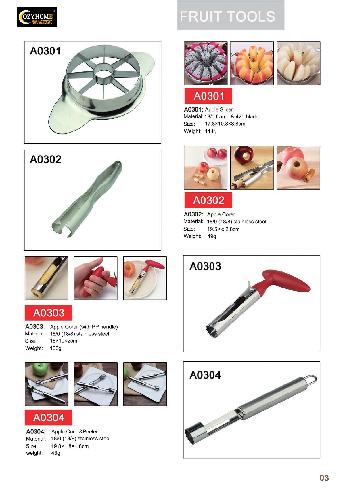 Kitchen Tools & Utensils Page: YT03